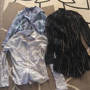Bundle of 3 New Striped Button Downs XS